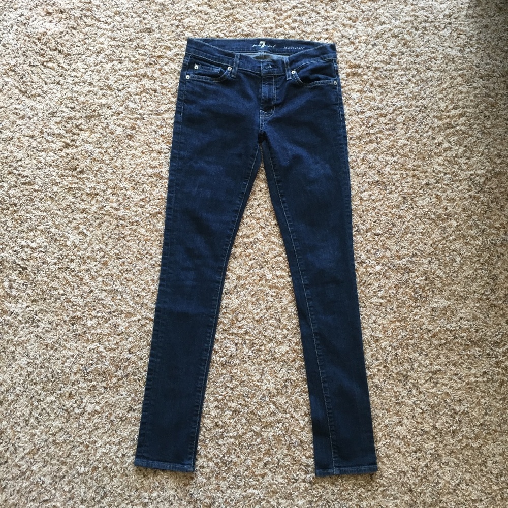 7 for all mankind roxanne skinny jeans size 28